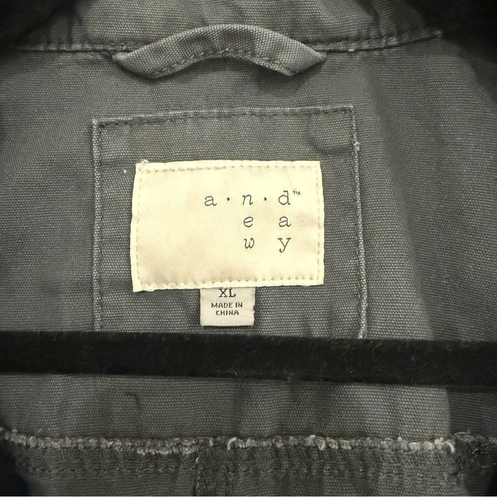 a new day Charcoal Utility Jacket Size XL Fall Winter - Picture 10 of 10